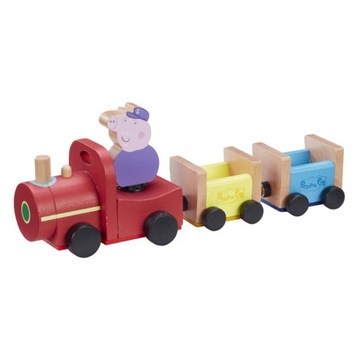 TM Toys Świnka Peppa Drewniany Pociąg z figurką