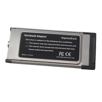 2-portowy adapter USB 3.0 34 mm/54 mm Express Card