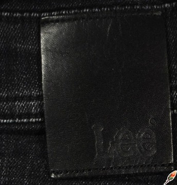 LEE ogrodniczki RELAXED dark graphite jeans BIB LOGGER _ S