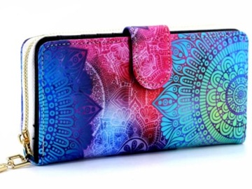 PORTFEL DAMSKI DUŻY PODWÓJNY KOPERTÓWKA