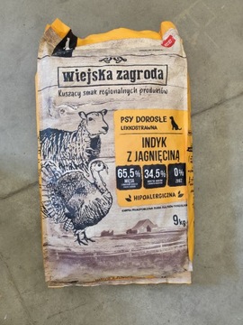 Загородная ферма сухая карма для собак индейки с ягненком, средние породы M 9 кг