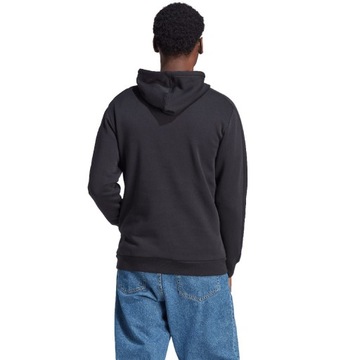 Bluza męska adidas Essentials Fleece 3-Stripes Hoodie czarna IB4028 M
