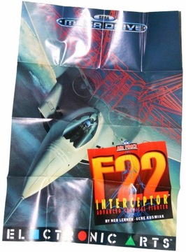 F22 Interceptor plakat z gry na Sega Mega Drive.