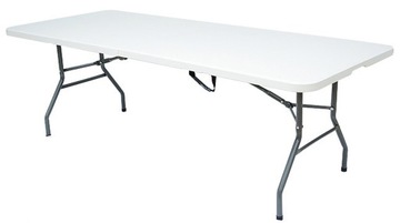 РАЗДВИЖНОЙ ПЛАСТИКОВЫЙ САДОВЫЙ СТОЛ, СКЛАДНОЙ, ДЛЯ ТУРИСТИЧЕСКОГО ПИТАНИЯ, 240 см