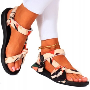 САНДАЛИИ ЖЕНСКИЕ СПОРТИВНЫЕ САНДАЛИИ НА VELCRO BOW