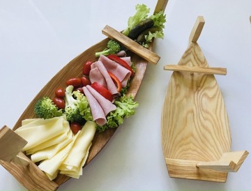 TACA ŁÓDKA OBROTOWA na SUSHI STATEK z GRAWEREM 60