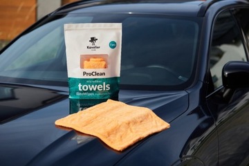 Профессиональное полотенце из микрофибры для сушки автомобиля - 2 шт. 41х41см.