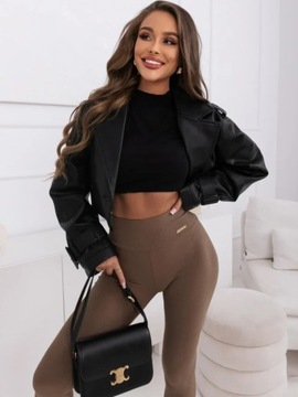 ЛЕГГИНГИ Леггинсы Гетры ВЫСОКАЯ ТАЛИЯ GOLD BADGE гладкий FIT L/XL