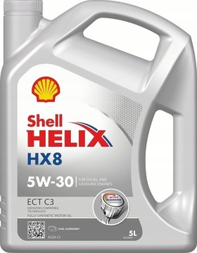 SHELL HELIX HX8 ECT C3 5W30 - 5L + ZAWIESZKA