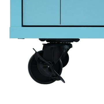 Синий буфет со складной столешницей