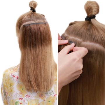 #24 ЛЕНТА НАТУРАЛЬНАЯ ДЛЯ ВОЛОС НА 20 ЛЕНТ 40 СМ СЭНДВИЧИ