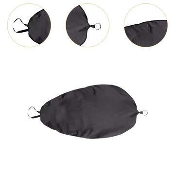 Pokrowiec na kokpit kajakowy Kokpit z foką oceaniczną 80 cm x 50 cm