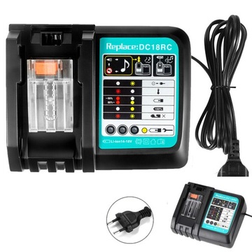 ŁADOWARKA BATERII AKU LITOWO-JONOWYCH SZYBKA DO MAKITA DC18RC 14.4 - 18V