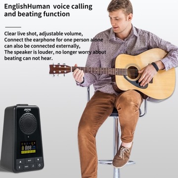 AROMA 2-in-1 Metronome BT Speaker for Guitar