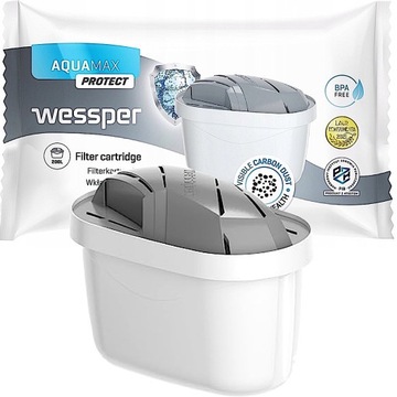 10x ФИЛЬТР WESSPER AQUAMAX PROTECT для ЖЕСТКОЙ ВОДЫ для ГРАФИНА BRITA DAFI