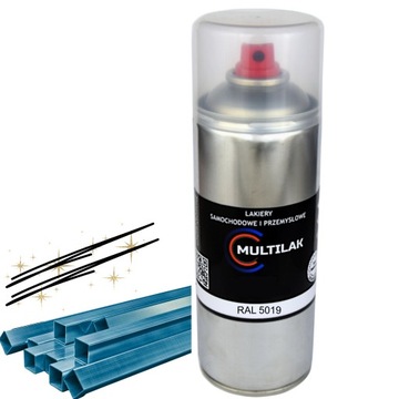 Lakier farba w sprayu do aluminium RAL 5019 Półmat