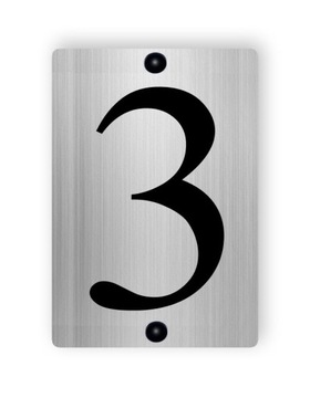 АЛЮМИНИЕВАЯ 3D адресная табличка. Номер дома