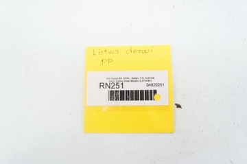 RN251 VW PASSAT B8 LIŠTA DVEŘE PRAVÝ PŘEDNÍ 3G0837902T
