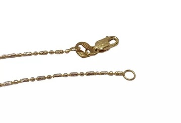 ЗОЛОТАЯ ЦЕПЬ С БЕЛЫМ ЗОЛОТОМ 2.56Г 44СМ