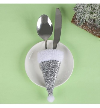 7 шт. Рождественская шляпа, нож и вилка, декоративная мантия