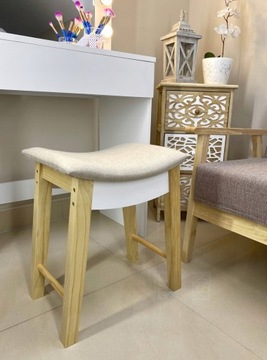 ТАБУРЕТ, ТАРЮК ДЛЯ ТАРЮКА, БЕЖЕВЫЙ ДЕРЕВЯННЫЙ СТУЛ