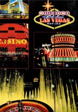 Teczka kartonowa z gumką A4 Las Vegas Welcome