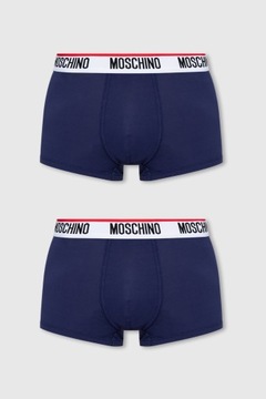 MOSCHINO Granatowe bokserki męskie 3PACK M