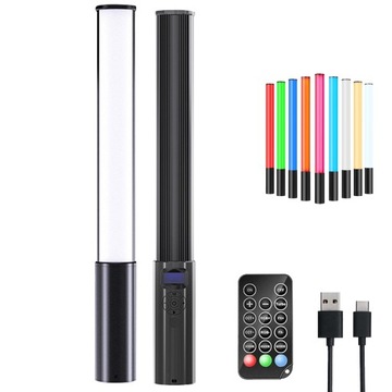 Profesjonalna Lampa LED Studyjna oświetlenie LED RGB AKUMULATOR 2500 mAh