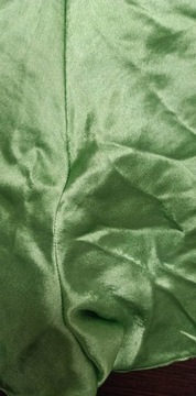 Zielone Szorty błyszcząca satyna defekt 42