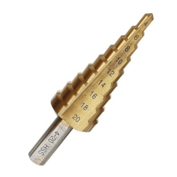 WIERTŁO STOPNIOWE STOŻKOWE HSS4241 ZAKRES 4-20 mm