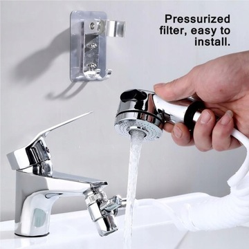 Преобразователь смесителя для душа для раковины и настенного крепления на трубе