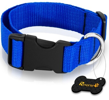 SOLIDNA OBROŻA TAŚMOWA DO PSA REGULOWANA 30-45cm M