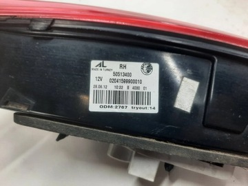 ALFA GIULIETTA SVĚTLO PRAVÁ PRAVÝ ZADNÍ VÍKO KUFRU 50513400
