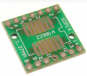 Переходник для печатной платы SOP14 на DIP14