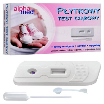 ALPHAMED PŁYTKOWY TEST CIĄŻOWY JEDNOSTOPNIOWY 99%
