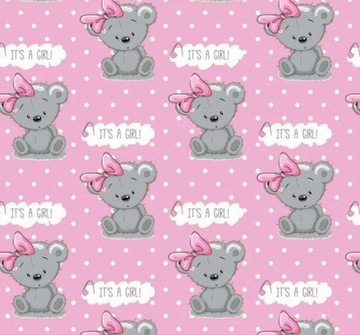 Pielucha Flanelowa 70x80 Miś Girl R