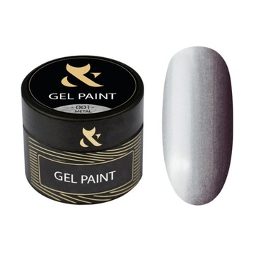 F.O.X Gel Paint Metal 001 Silver 5ml Zdobienia do paznokci