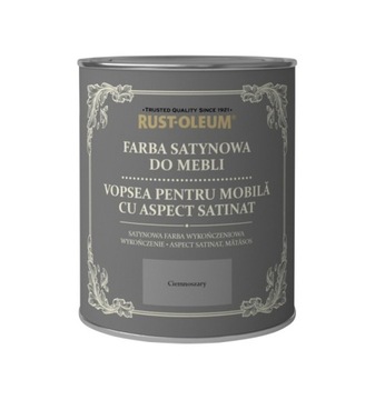 FARBA KREDOWA DO MEBLI RUSTOLEUM C.SZARY 125ML SAT