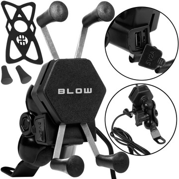 UCHWYT DO TELEFONU MOTOCYKLOWY NA KIEROWNICĘ ROWER