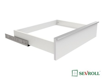 Szuflada SEVROLLBOX Slim 3D H= 90, biały, L-450mm