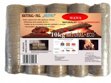 Brykiet do kominka opał DĄB 100% 10kg NESTRO dębowy