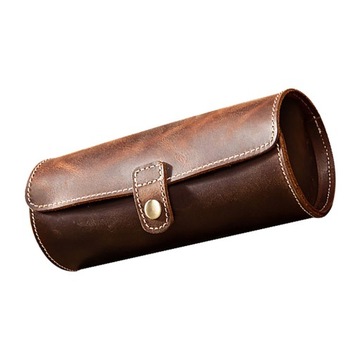 Skórzane pudełko na zegarek Vintage Case 3 sztuki