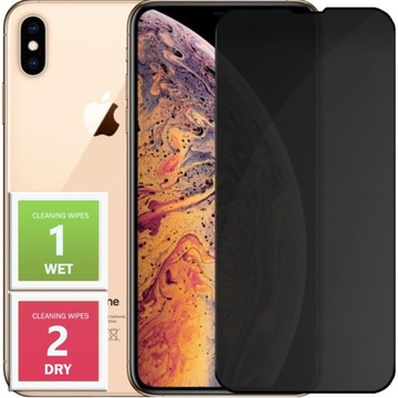SZKŁO 5D ANTI-SPY NA CAŁY EKRAN ANTYSZPIEGOWSKIE DO IPHONE X / XS