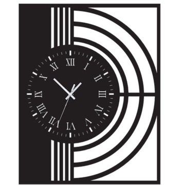 ZEGAR ŚCIENNY 51cm ZEGAR AŻUROWY ZEGAR 3d