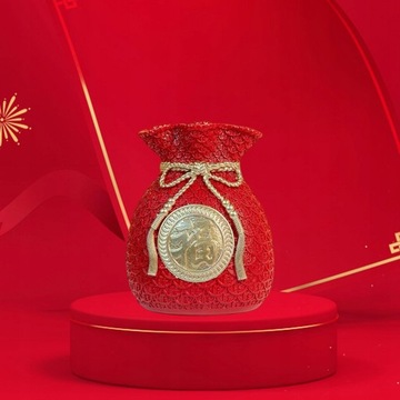 Традиционная китайская ваза для цветов из смолы, центральная часть