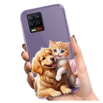 ETUI + SZKŁO NA REALME 8 CLEAR CASE SZKŁO OCHRONNE POKROWIEC WZORY
