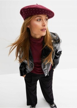 Bonprix УНИВЕРСАЛЬНЫЙ БЕРЕТ С ЦИРКОНИЯМИ