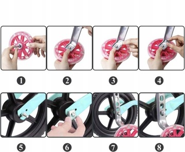 БОКОВЫЕ ПОДДЕРЖКИ КОЛЕСА СО СВЕТОДИОДАМИ ДЛЯ ВЕЛОСИПЕДА 12–20 ФУТОВ