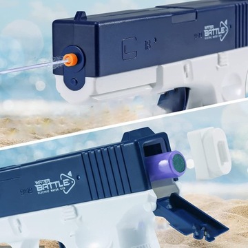 АВТОМАТИЧЕСКИЙ ЭЛЕКТРИЧЕСКИЙ ВОДЯНОЙ ПИСТОЛЕТ GLOCK С ДВУМЯ МАГАЗИНАМИ