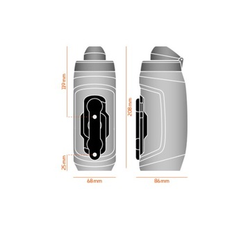 Bidon z uchwytem rower FIDLOCK ustnik nieprz 590ml